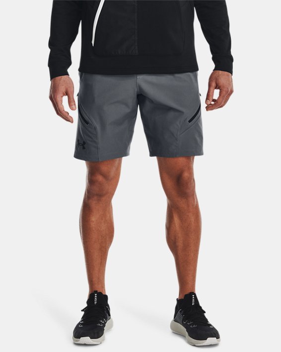 Men's UA Unstoppable Cargo Shorts, Gray, pdpMainDesktop image number 0
